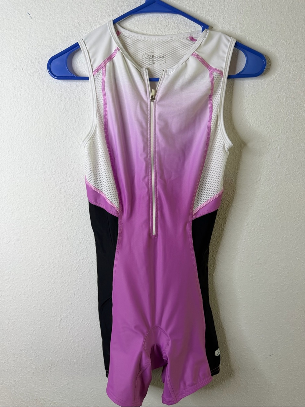 SUGOI White Performance Tri suit with Reflective Logo